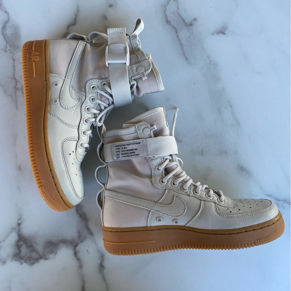 NIKE Special Field Air Force 1 String & Gum Tan Military Inspired SF AF1 Unisex - Picture 2 of 9